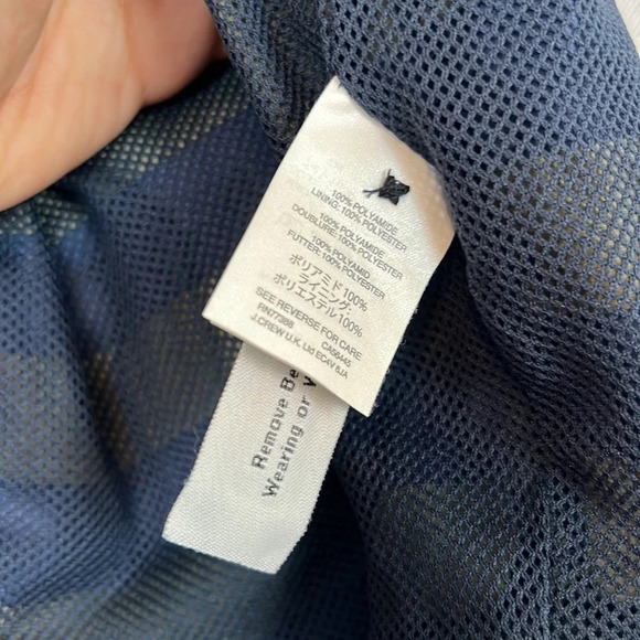 J. CREW Men W34 Long Board Shorts Swim Trunk Stripe Cargo Drawstring Velcro Tie - Picture 7 of 8